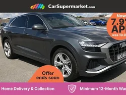 Grey Used 2018 Audi Q8 S-Line SUV | £31,297 (Fair price)