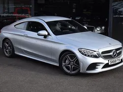 Silver Used 2018 Mercedes C200 AMG line Coupe | £16,990 (Fair price)