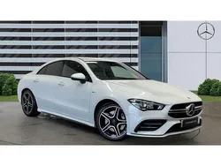 White Used 2021 Mercedes CLA35 AMG Coupe | £28,204 (Fair price)