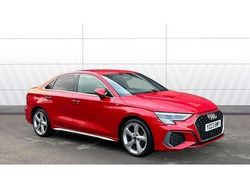 Red Used 2023 Audi A3 S-Line Sedan | £20,311 (Good price)