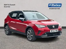 Desire red with grey roof Used 2022 Seat Arona FR Sport SUV | £16,500 (A bit pricey)