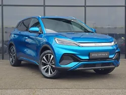 Surfing blue New 2025 BYD Atto 3 Design SUV | £39,705 (Expensive)