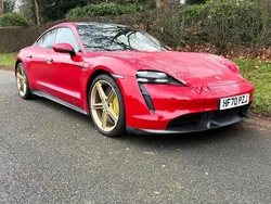 Red Used 2020 Porsche Taycan Performance Package Sedan | £53,995 (Fair price)