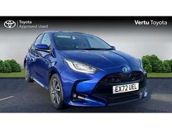 Blue Used 2022 Toyota Yaris Hybrid Design Hatchback | £18,094 (Fair price)