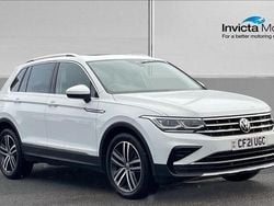 White Used 2021 VW Tiguan Elegance SUV | £19,999 (Good price)
