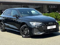 Black New 2025 Audi A3 Sportback e-tron Black Edition Sedan | £36,940