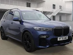 Blue Used 2020 BMW X7 M Sport SUV | £51,990 (Fair price)