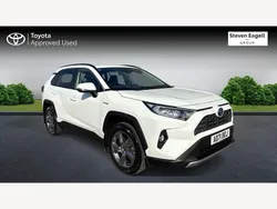 White Used 2021 Toyota RAV4 Hybrid Design SUV | £27,137 (Fair price)