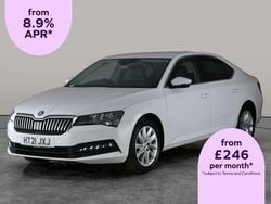 White Used 2021 Skoda Superb SE Technology Hatchback | £13,821 (Fair price)
