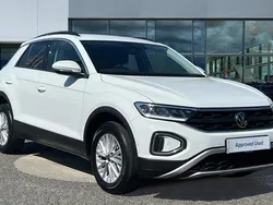 Pure white Used 2022 VW T-Roc Life SUV | £18,455 (Fair price)
