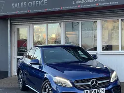 Blue Used 2020 Mercedes C300 AMG line Sedan | £14,495 (Good price)