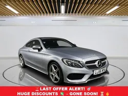 Silver Used 2017 Mercedes C220 AMG line Coupe | £13,649 (Good price)
