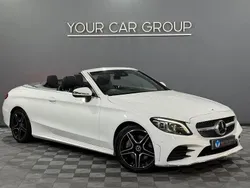 White Used 2019 Mercedes C300 AMG Line Premium Cabriolet | £20,990 (Fair price)