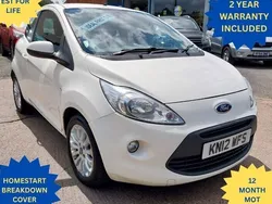 White Used 2012 Ford Ka Zetec Hatchback | £3,495 (Fair price)