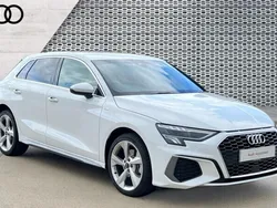 White Used 2024 Audi A3 e-tron S-Line Hatchback | £25,312 (Good price)