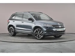 Quartz grey metallic Used 2021 Skoda Karoq SportLine SUV | £22,975 (Fair price)