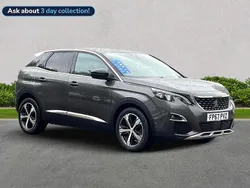 Grey Used 2017 Peugeot 3008 GT-line Hatchback | £10,299 (Fair price)