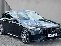 Black Used 2023 Mercedes C43 AMG Premium Plus Estate | £47,789 (Fair price)