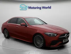Red Used 2024 Mercedes C300e AMG line Sedan | £33,500