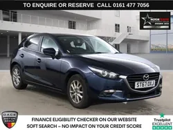 Blue Used 2017 Mazda 3 Hatchback | £8,840 (Fair price)
