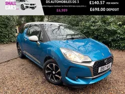 Blue Used 2017 DS Automobiles DS3 Elegance Hatchback | £6,989 (Fair price)