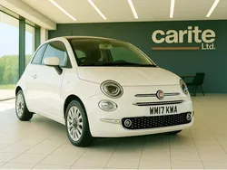 White Used 2017 Fiat 500 Lounge Hatchback | £6,495 (Fair price)
