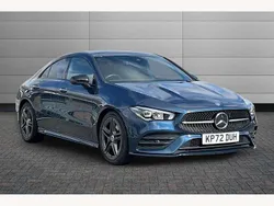 Blue Used 2022 Mercedes CLA220 AMG Line Premium Sedan | £26,650 (Fair price)
