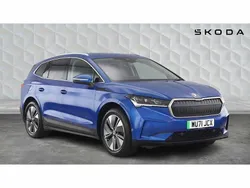 Race blue metallic Used 2021 Skoda Enyaq iV ecoSuite SUV | £21,247 (Fair price)