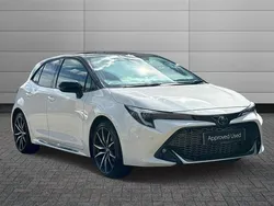 Pure white with black roof Used 2023 Toyota Corolla Sport Hatchback | £23,795 (Good price)