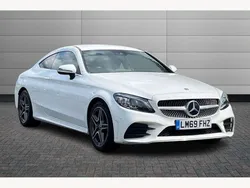 White Used 2020 Mercedes C200 AMG Line Premium Coupe | £20,150 (Fair price)