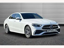 White Used 2024 Mercedes C300e AMG line Sedan | £35,250 (Good price)