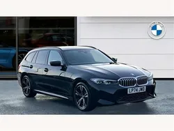 Black sapphire metallic paint Used 2025 BMW 320 M Sport Estate | £33,780 (Fair price)