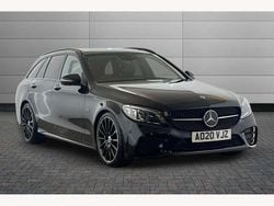 Black Used 2020 Mercedes C300e AMG line Estate | £23,450 (Fair price)