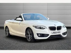 Alpine white Used 2018 BMW 218 Sport Line Cabriolet | £12,790 (Fair price)