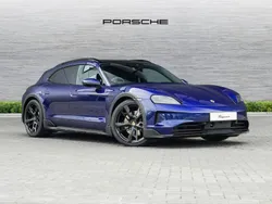 Gentian blue metallic New 2024 Porsche Taycan 4S Cross Turismo Sedan | £89,990 (Super price)