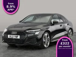 Black Used 2021 Audi A3 Comfort Sedan | £23,693 (Fair price)