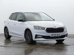 Moon white metallic body / black magic pearl effect roof Used 2024 Skoda Fabia Colour Edition Hatchback | £16,175 (Fair price)