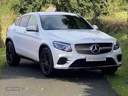 White Used 2017 Mercedes GLC220 AMG line Coupe | £17,995 (Fair price)