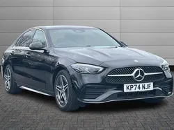Obsidian black Used 2024 Mercedes C300e AMG line Sedan | £37,950 (Good price)