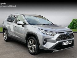 Silver Used 2019 Toyota RAV4 Hybrid Design SUV | £19,335 (Fair price)