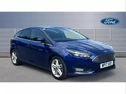 Blue Used 2017 Ford Focus Zetec Hatchback | £5,895 (Fair price)