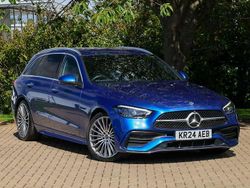 Blue Used 2024 Mercedes C200 AMG Line Premium Estate | £31,998 (Fair price)