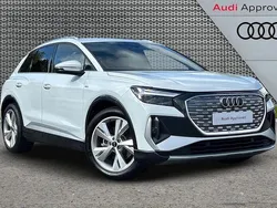 White Used 2024 Audi Q4 e-tron S-Line SUV | £29,995 (Super price)
