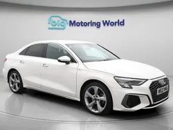 White Used 2022 Audi A3 S-Line Sedan | £19,500 (Good price)