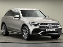 Silver Used 2021 Mercedes GLC300 AMG Line Premium SUV | £28,500 (Good price)