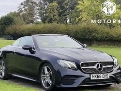 Blue Used 2018 Mercedes E220 AMG Line Premium Cabriolet | £16,990 (Fair price)