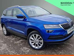 Race blue metallic Used 2019 Skoda Karoq SE L SUV | £16,500 (Fair price)