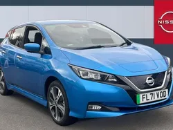 Blue Used 2021 Nissan Leaf Tekna Hatchback | £10,673 (Good price)