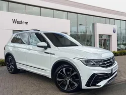 White Used 2022 VW Tiguan R-line SUV | £24,999 (A bit pricey)