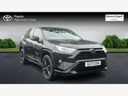 Black Used 2021 Toyota RAV4 Hybrid Edition SUV | £29,499 (A bit pricey)
